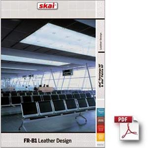 Stoff für den Pflegesessel VIANDO: Stoff-FR-B1-Leather-Design